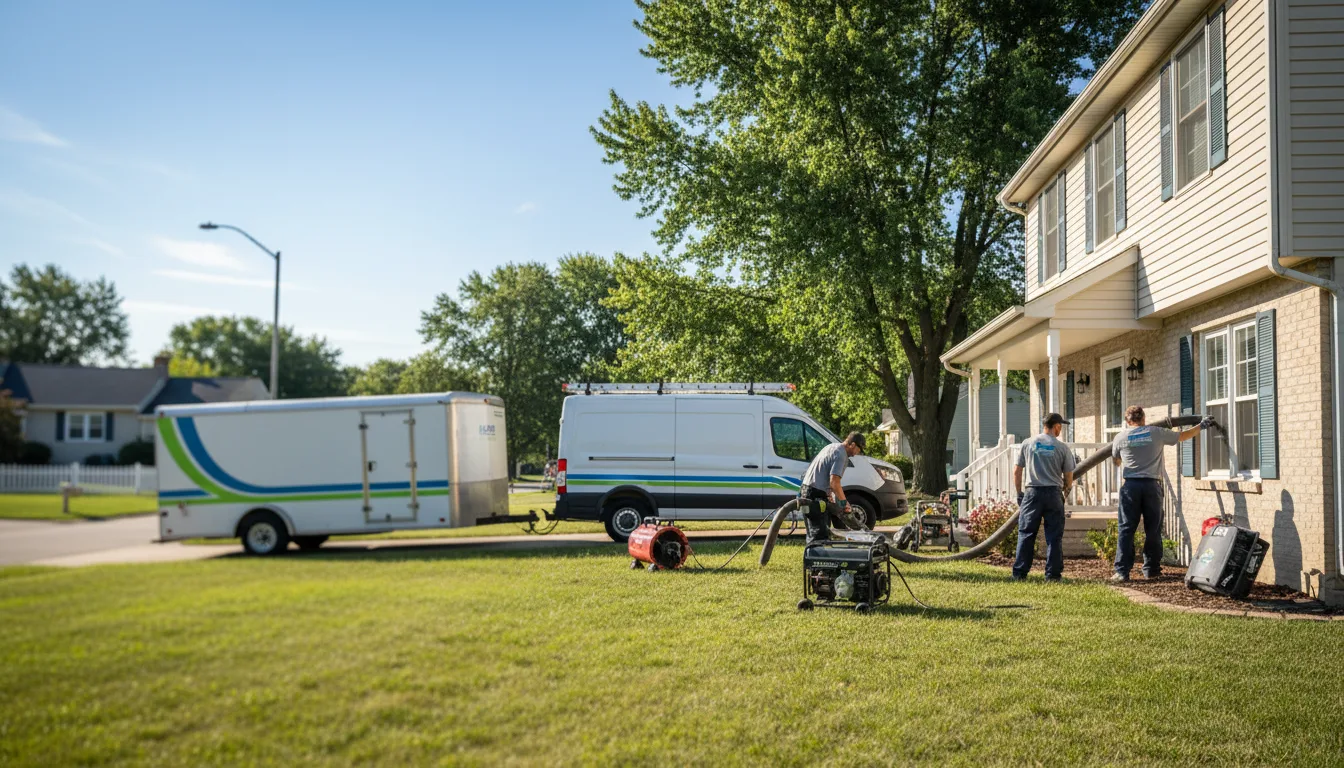 Flooded Basement Restoration And Cleanup With Repair in Thornfield, MO near me